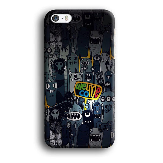 Doodle 003 iPhone 5 | 5s Case-Plastic / Full Wrap (3D Case)-Xtracase