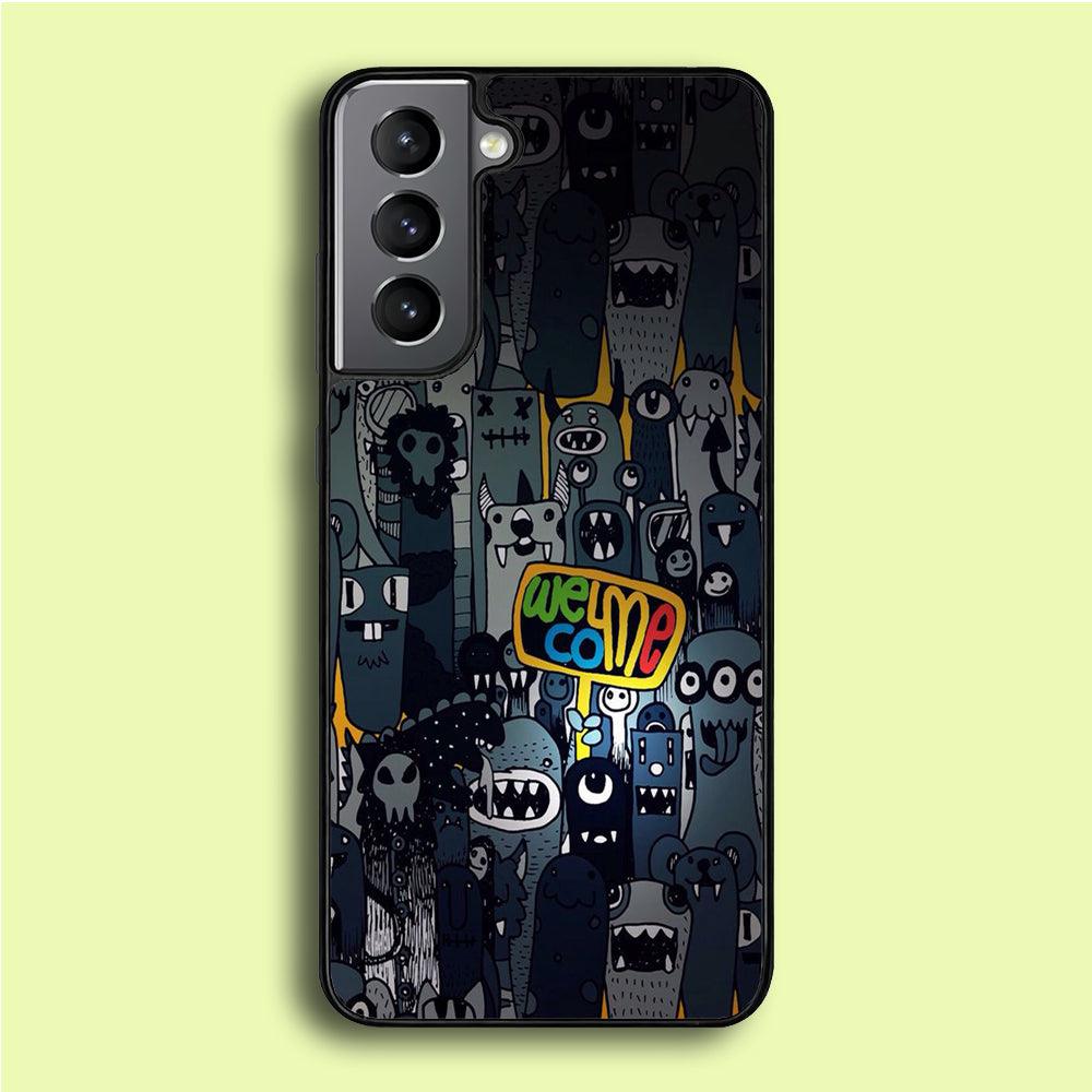 Doodle 003 Samsung Galaxy A16 Case-Rubber / White (2D Case)-Xtracase