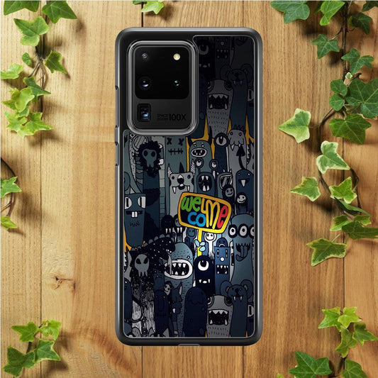 Doodle 003 Samsung Galaxy S20 Ultra Case-Plastic / Full Wrap (3D Case)-Xtracase