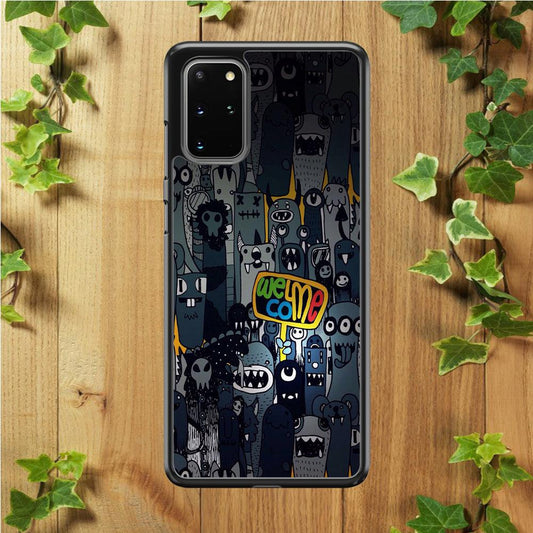 Doodle 003 Samsung Galaxy S20 Plus Case-Plastic / Full Wrap (3D Case)-Xtracase