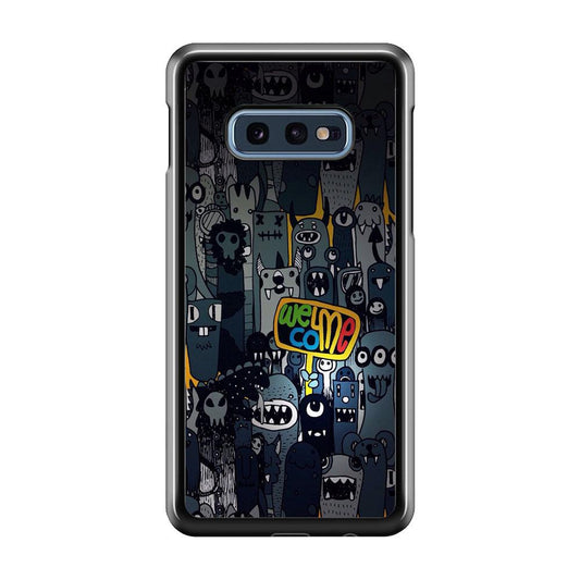 Doodle 003 Samsung Galaxy S10E Case-Plastic / Full Wrap (3D Case)-Xtracase