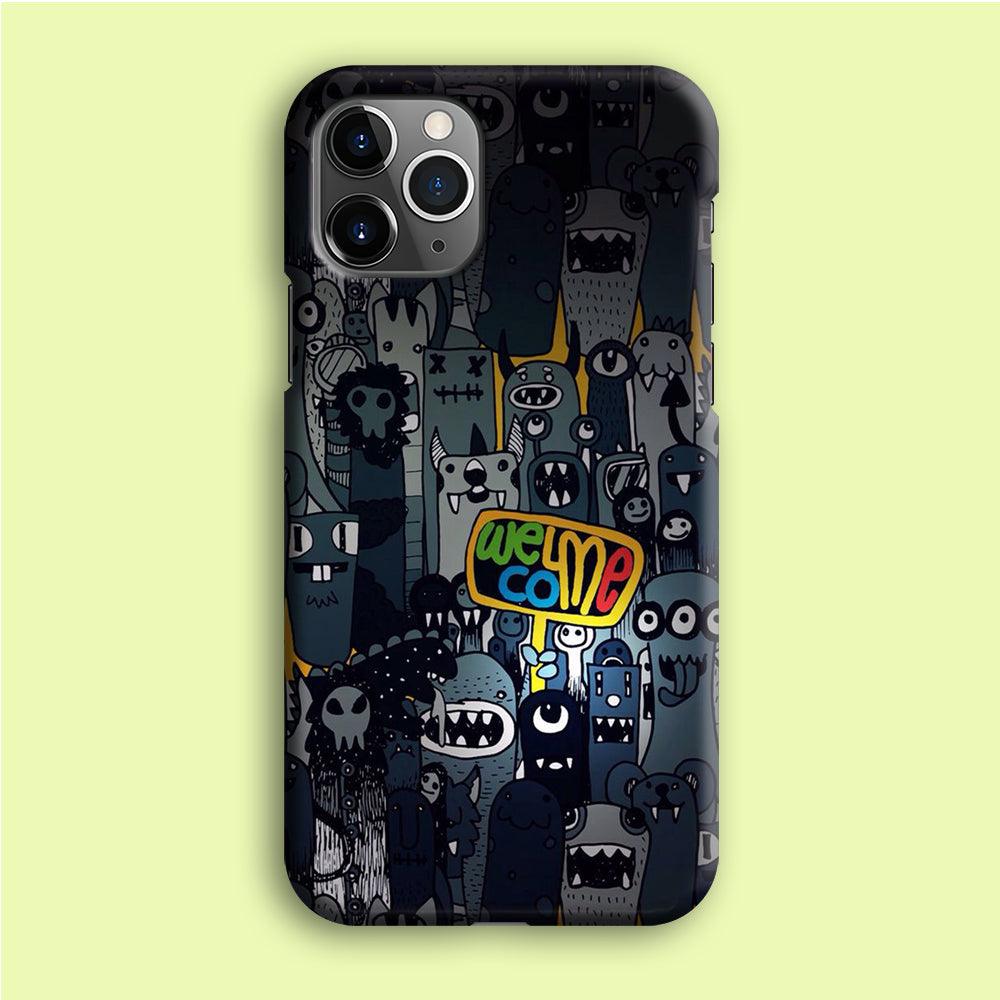Doodle 003 iPhone 12 Pro Max Case-Plastic / Full Wrap (3D Case)-Xtracase