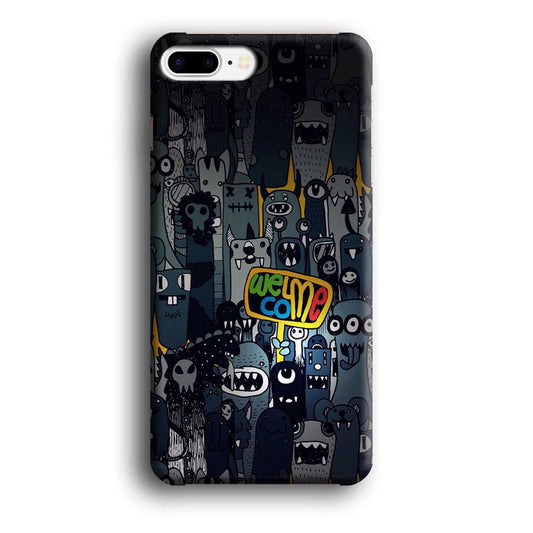 Doodle 003 iPhone 7 Plus Case-Plastic / Full Wrap (3D Case)-Xtracase