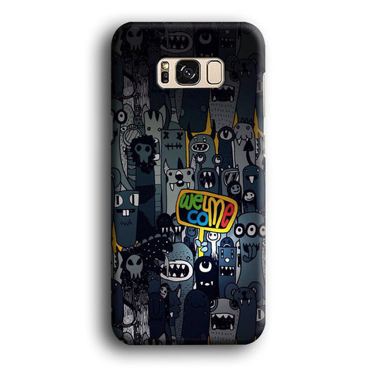 Doodle 003 Samsung Galaxy S8 Plus Case-Plastic / Full Wrap (3D Case)-Xtracase