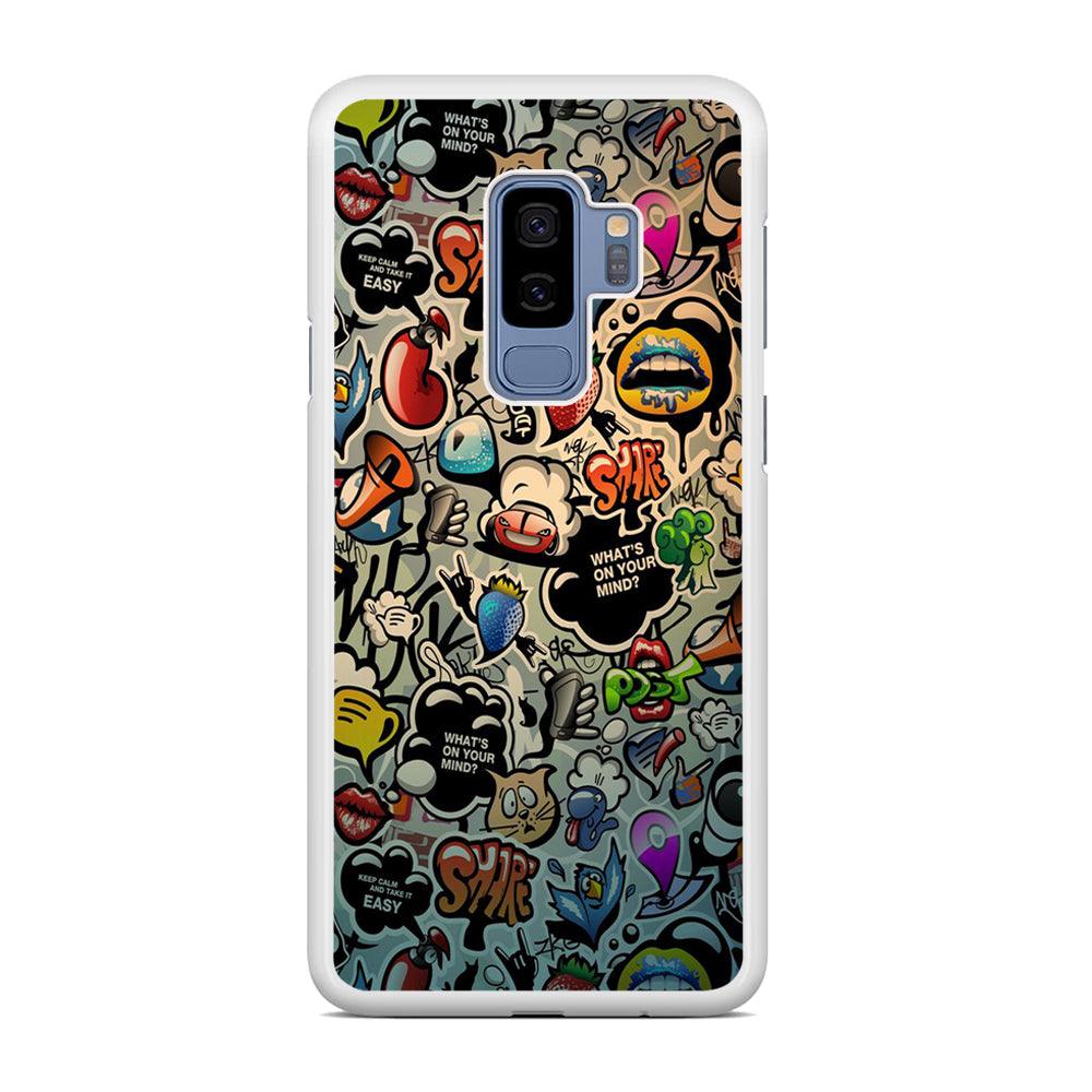 Doodle 004 Samsung Galaxy S9 Plus 3D Case-Xtracase