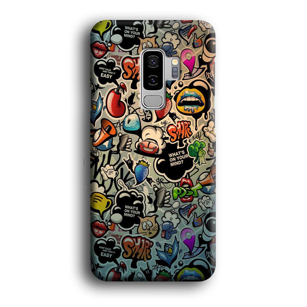 Doodle 004 Samsung Galaxy S9 Plus 3D Case-Xtracase