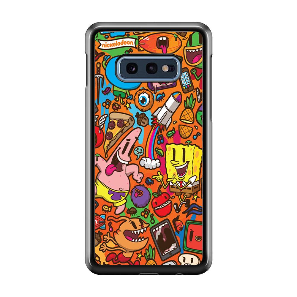 Doodle Art 005 Samsung Galaxy S10E Case-Plastic / Full Wrap (3D Case)-Xtracase