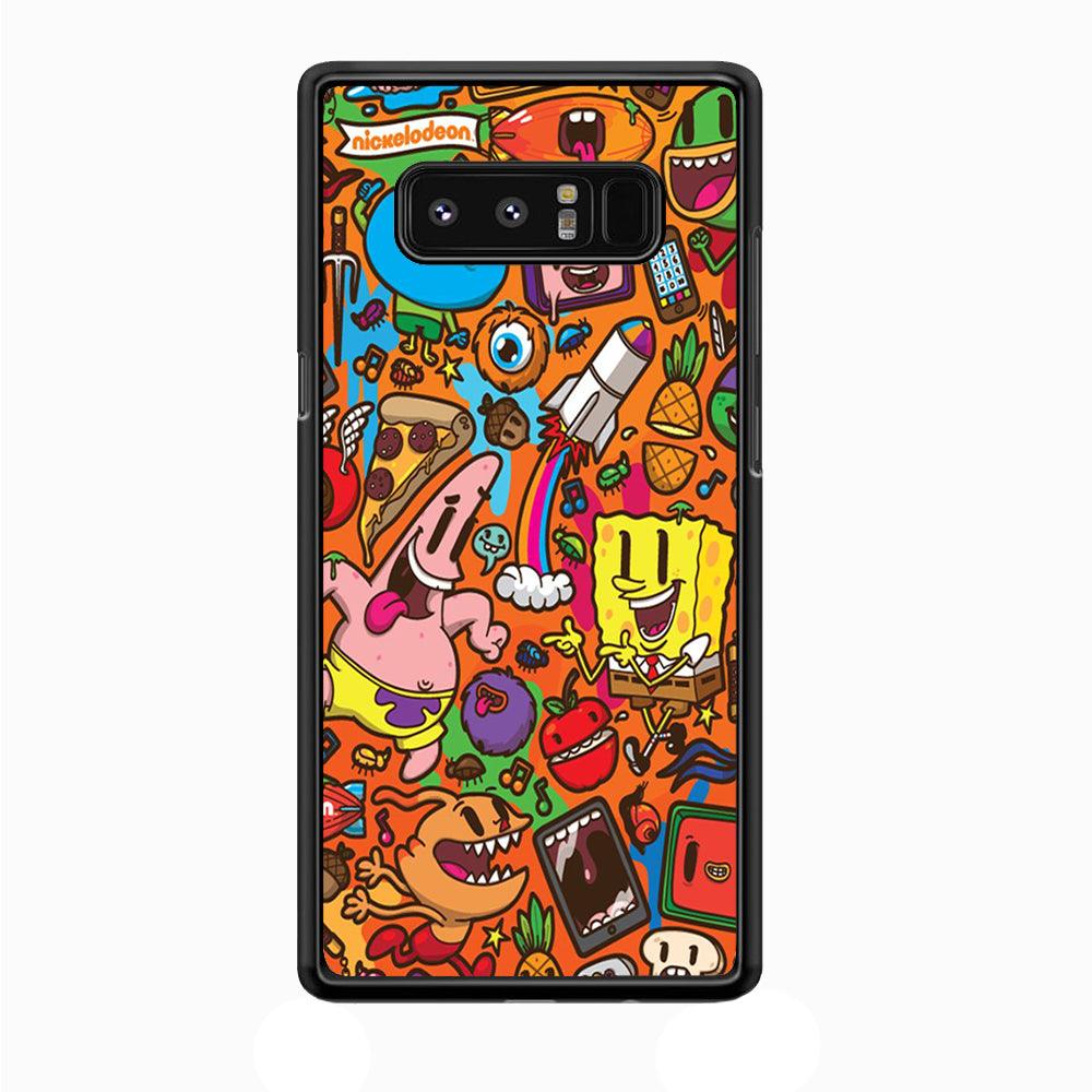 Doodle Art 005 Samsung Galaxy Note 8 Case-Plastic / Full Wrap (3D Case)-Xtracase