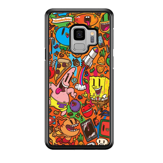 Doodle Art 005 Samsung Galaxy S9 Case-Plastic / Full Wrap (3D Case)-Xtracase