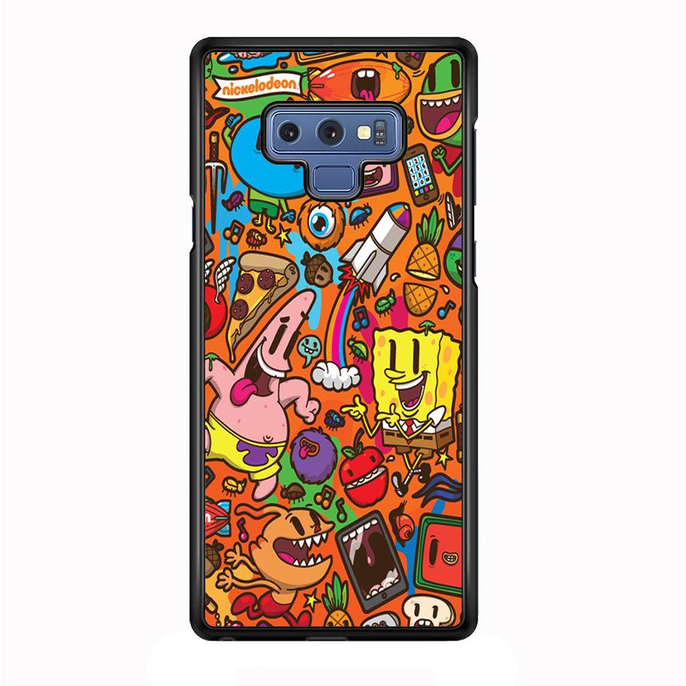 Doodle Art 005 Samsung Galaxy Note 9 Case-Plastic / Full Wrap (3D Case)-Xtracase