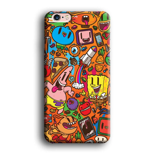 Doodle Art 005 iPhone 6 | 6s Case-Plastic / Full Wrap (3D Case)-Xtracase