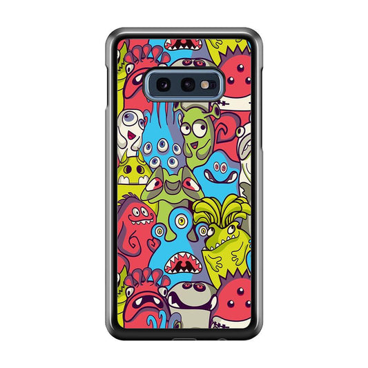 Doodle Art 006 Samsung Galaxy S10E Case-Plastic / Full Wrap (3D Case)-Xtracase