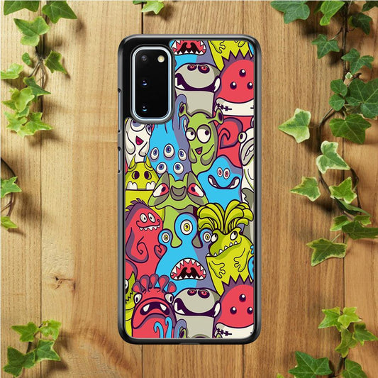 Doodle Art 006 Samsung Galaxy S20 Case-Plastic / Full Wrap (3D Case)-Xtracase