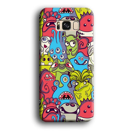 Doodle Art 006 Samsung Galaxy S8 Case-Plastic / Full Wrap (3D Case)-Xtracase