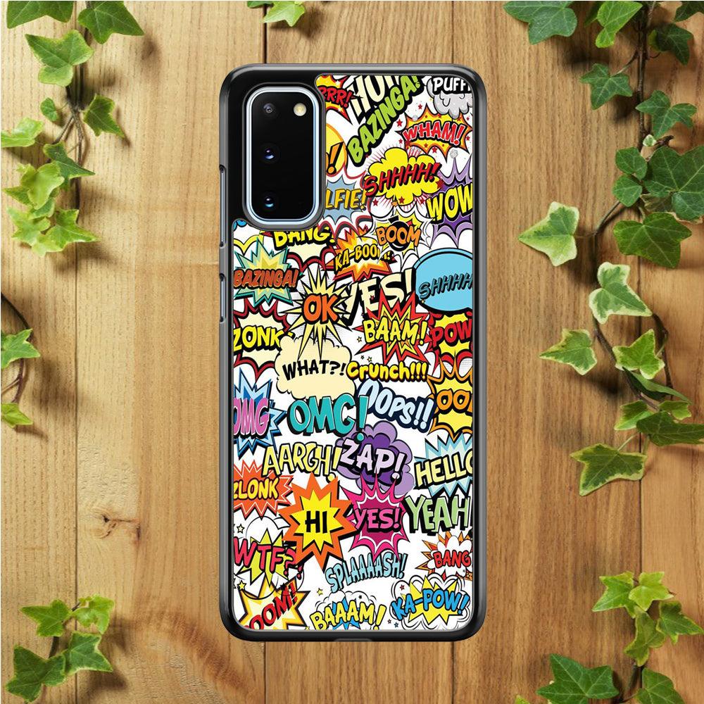 Doodle Art 011 Samsung Galaxy S20 Case-Rubber / White (2D Case)-Xtracase