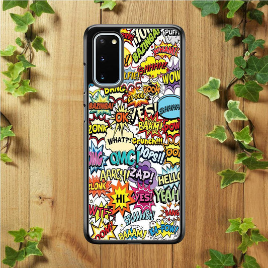 Doodle Art 011 Samsung Galaxy S20 Case-Rubber / White (2D Case)-Xtracase