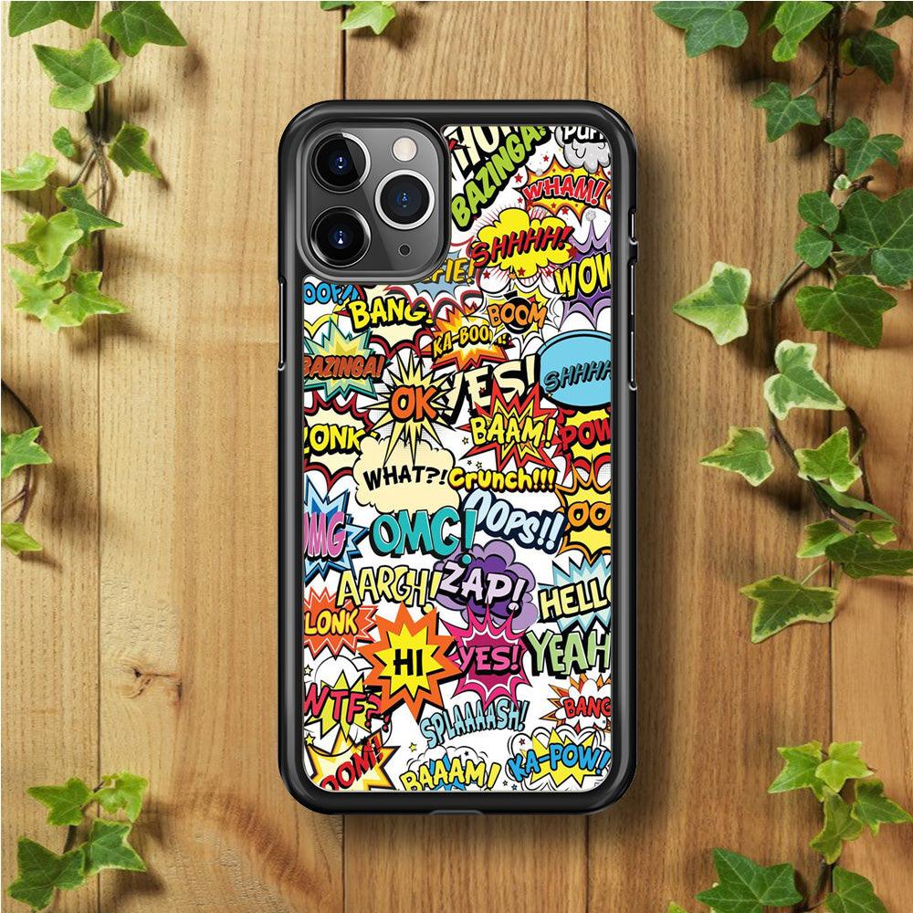 Doodle Art 011 iPhone 11 Pro Case-Rubber / Black (2D Case)-Xtracase
