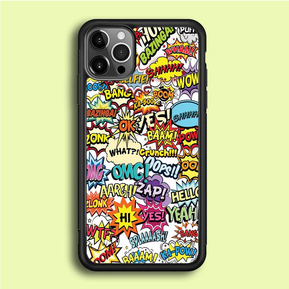 Doodle Art 011 iPhone 12 Pro Case-Rubber / Black (2D Case)-Xtracase