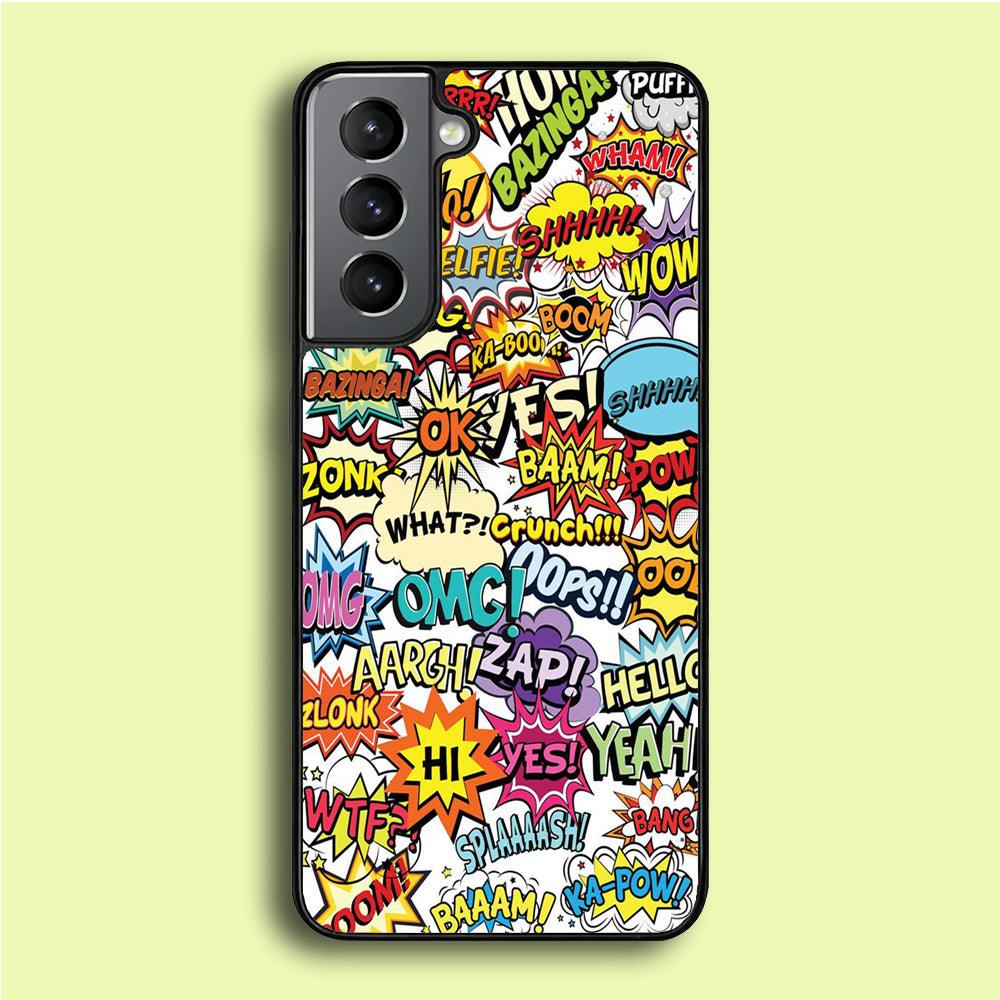 Doodle Art 011 Samsung Galaxy S21 Plus Case-Rubber / Black (2D Case)-Xtracase