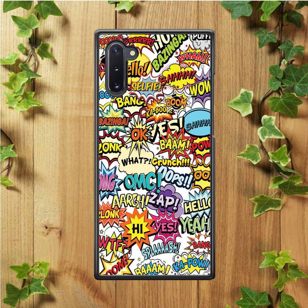 Doodle Art 011 Samsung Galaxy Note 10 Case-Rubber / White (2D Case)-Xtracase