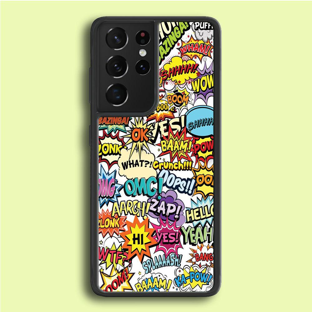 Doodle Art 011 Samsung Galaxy S21 Ultra Case-Plastic / Full Wrap (3D Case)-Xtracase