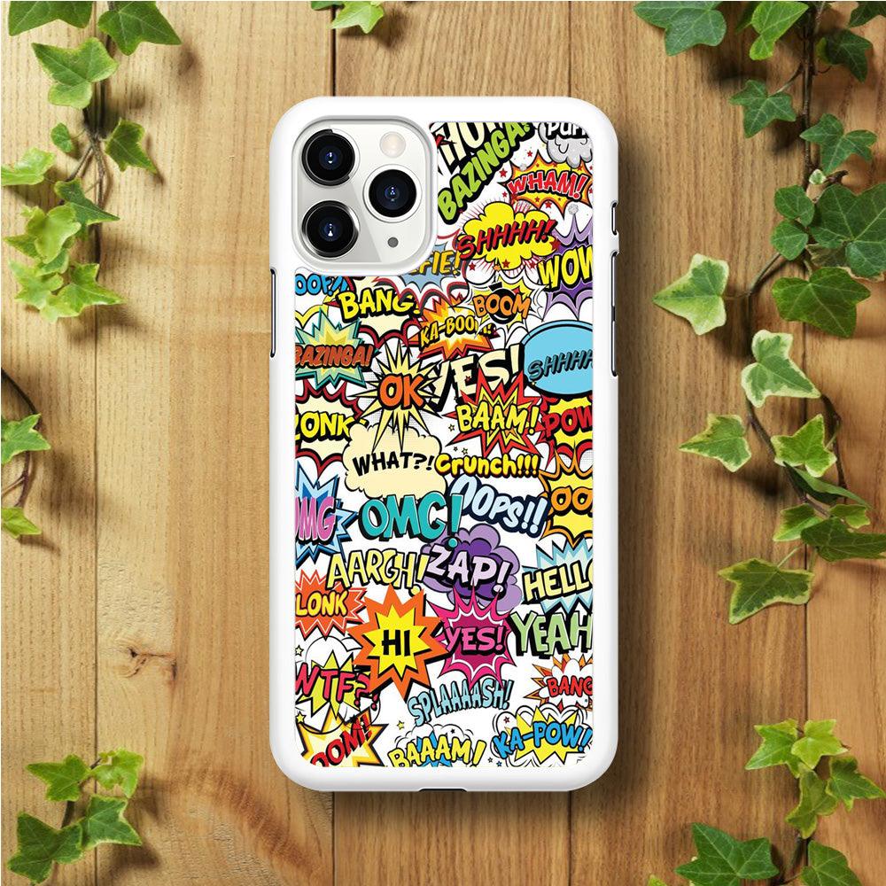 Doodle Art 011 iPhone 11 Pro Case-Rubber / White (2D Case)-Xtracase