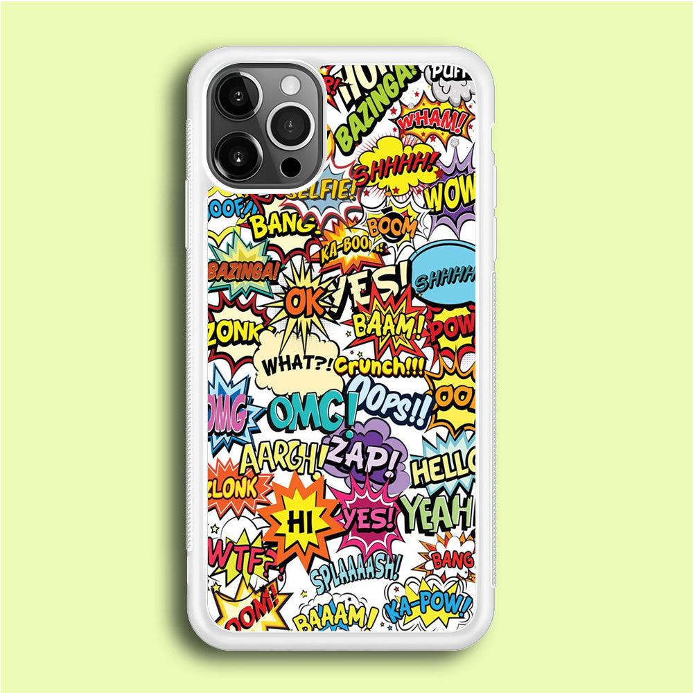 Doodle Art 011 iPhone 12 Pro Case-Rubber / White (2D Case)-Xtracase