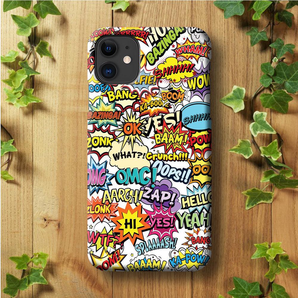 Doodle Art 011 iPhone 11 Case-Plastic / Full Wrap (3D Case)-Xtracase