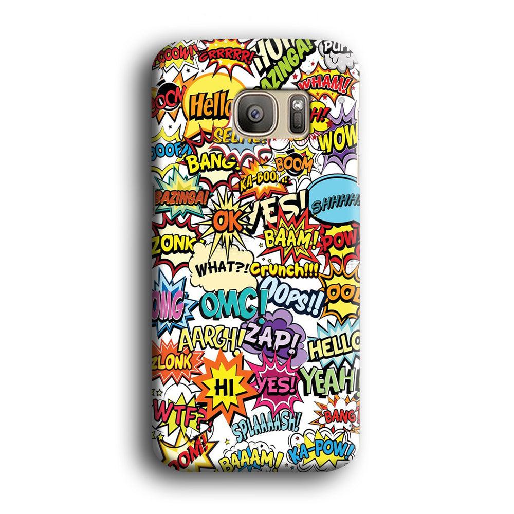 Doodle Art 011 Samsung Galaxy S7 Edge 3D Case-Xtracase