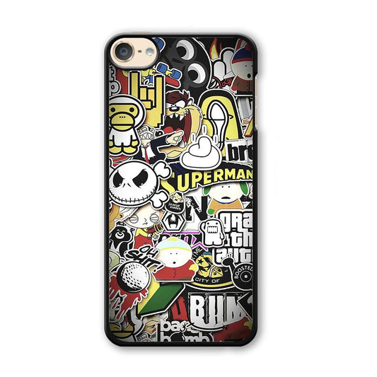 Doodle Art 014 iPod Touch 6 Case-Plastic / Full Wrap (3D Case)-Xtracase