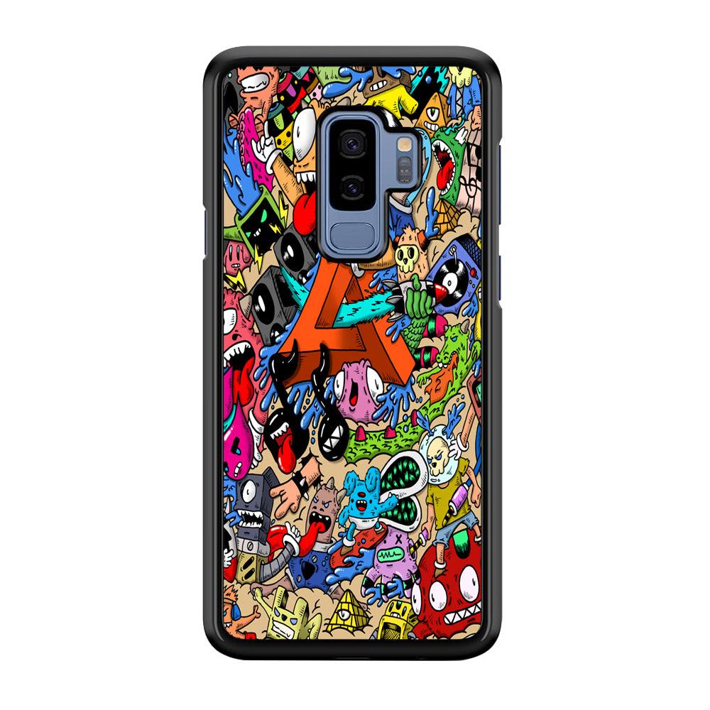 Doodle Art Unique Monsters Samsung Galaxy S9 Plus Case-Plastic / Full Wrap (3D Case)-Xtracase