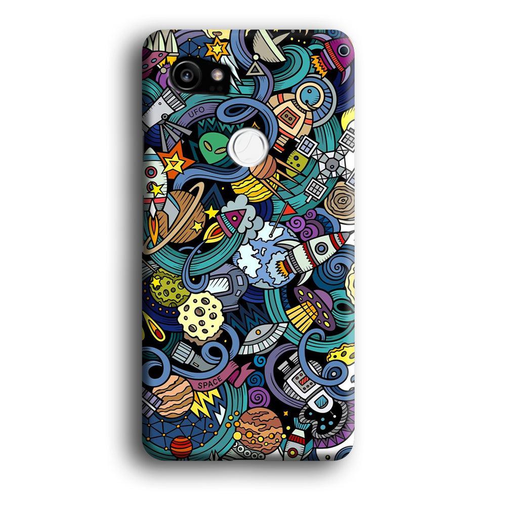 Doodle 002 Google Pixel 2 XL 3D Case-Xtracase