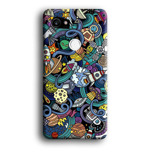 Doodle 002 Google Pixel 2 XL 3D Case-Xtracase