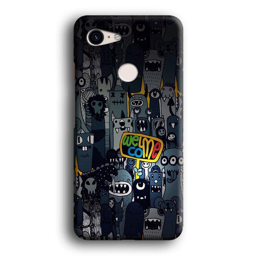 Doodle 003 Google Pixel 3 3D Case-Xtracase