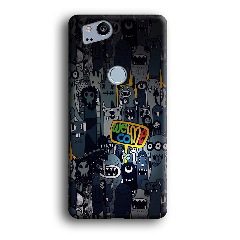 Doodle 003 Google Pixel 2 3D Case-Xtracase