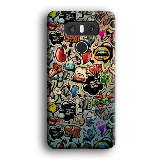 Doodle 004 LG G6 3D Case-Xtracase