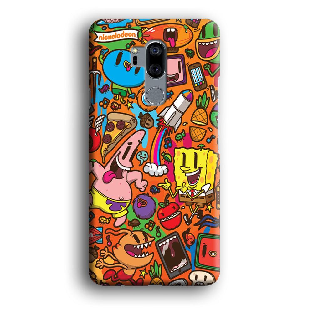 Doodle Art 005 LG G7 ThinQ 3D Case-Xtracase