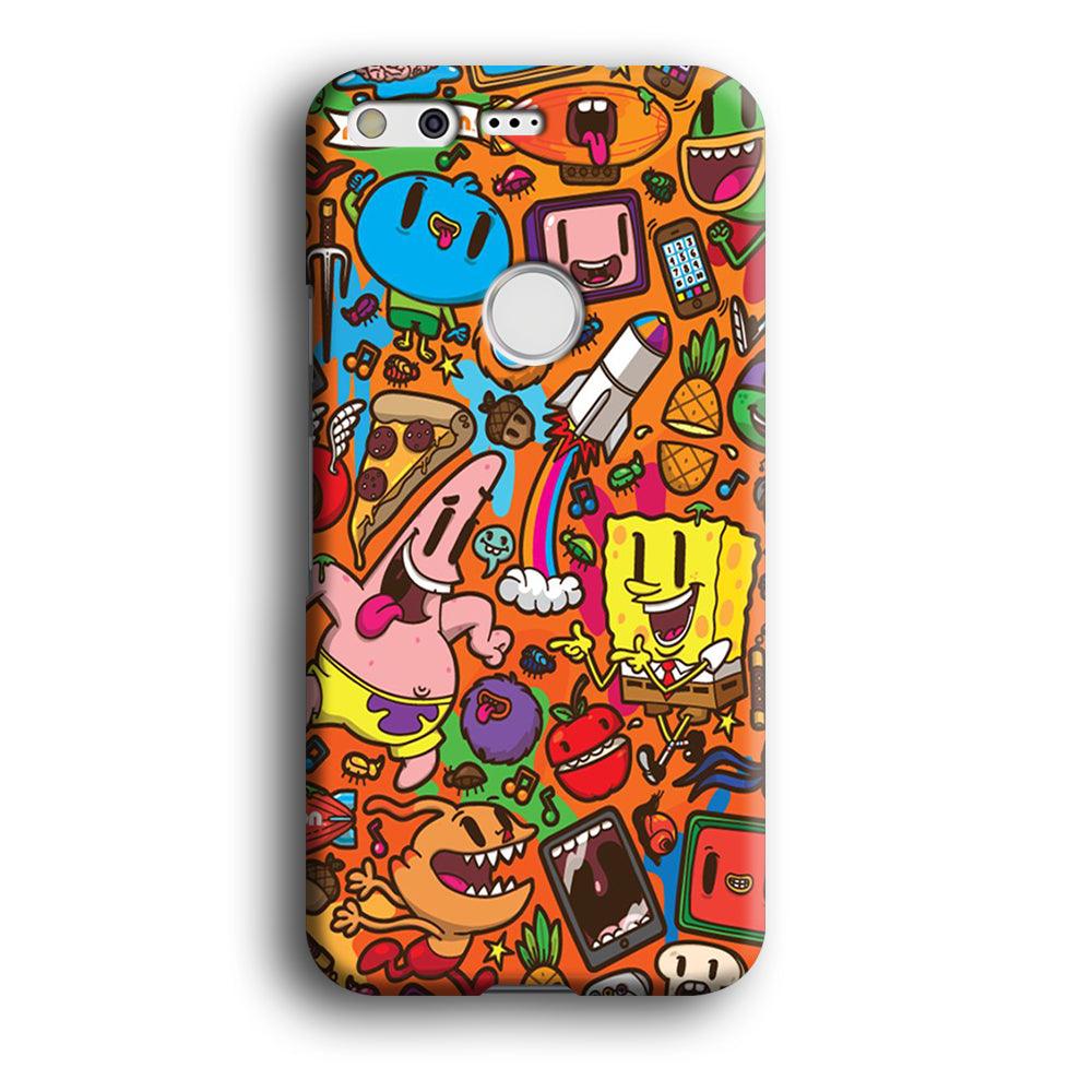 Doodle Art 005 Google Pixel XL 3D Case-Xtracase