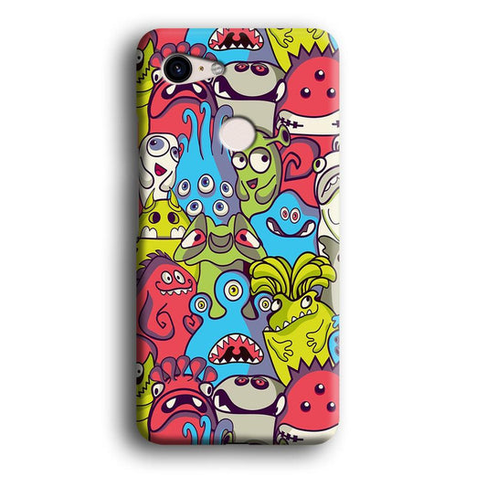 Doodle Art 006 Google Pixel 3 XL 3D Case-Xtracase