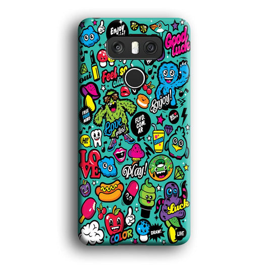 Doodle Art 007 LG G6 3D Case-Xtracase