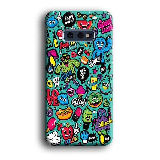 Doodle Art 007 Samsung Galaxy S10E 3D Case-Xtracase