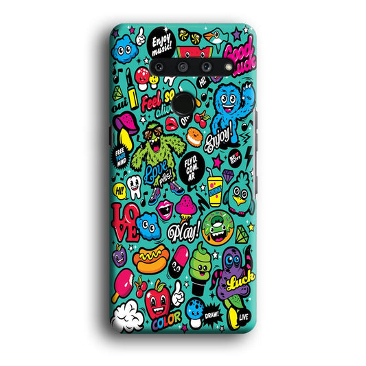 Doodle Art 007 LG V50 3D Case-Xtracase