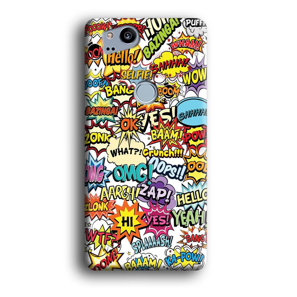 Doodle Art 011 Google Pixel 2 3D Case-Xtracase