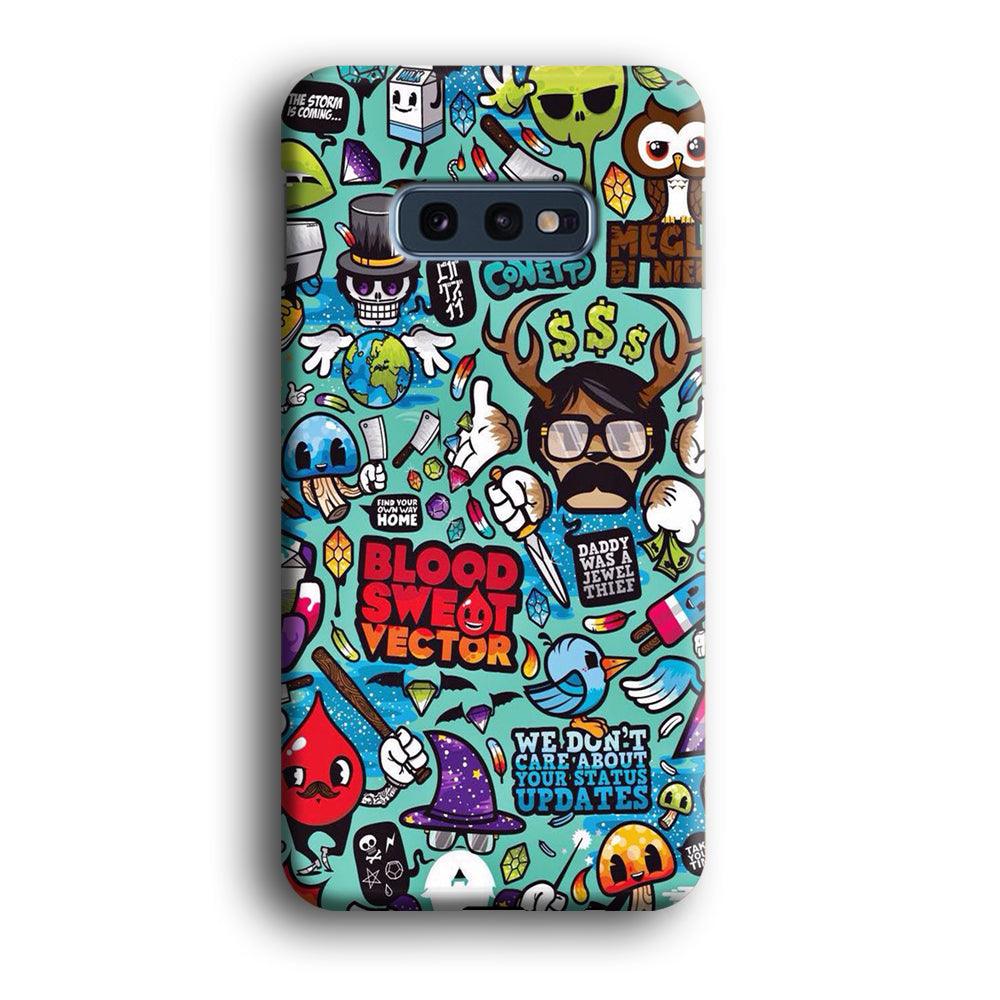 Doodle Art 013 Samsung Galaxy S10E 3D Case-Xtracase