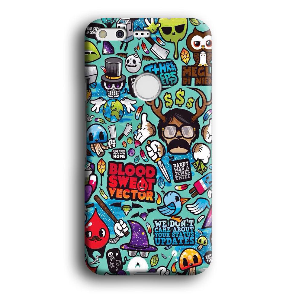 Doodle Art 013 Google Pixel XL 3D Case-Xtracase