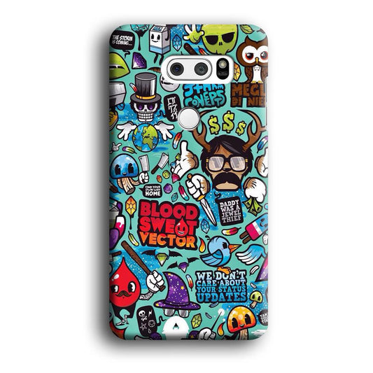Doodle Art 013 LG V30 3D Case-Xtracase