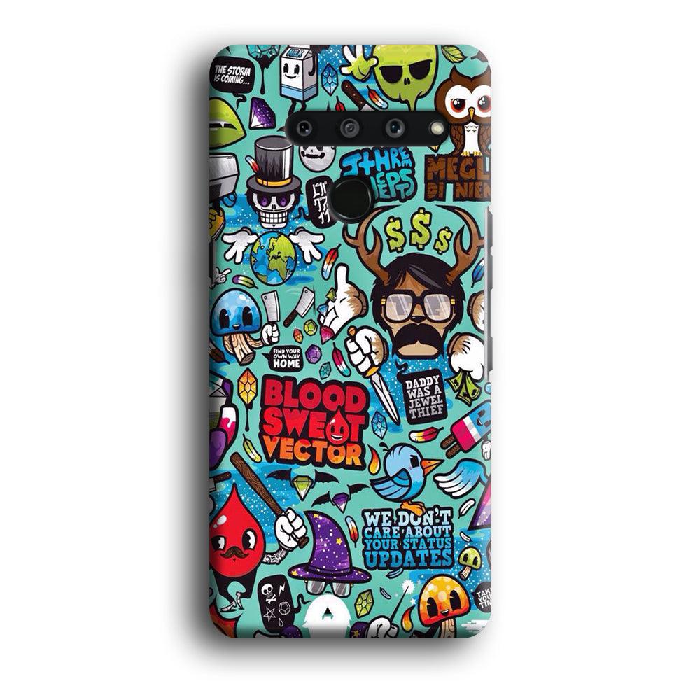 Doodle Art 013 LG V50 3D Case-Xtracase