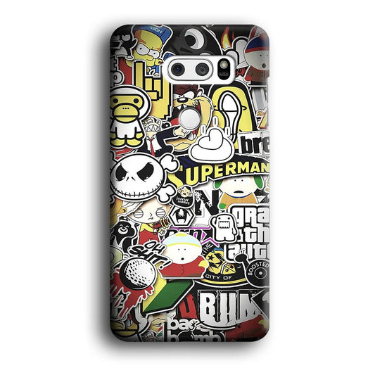 Doodle Art 014 LG V30 3D Case-Xtracase