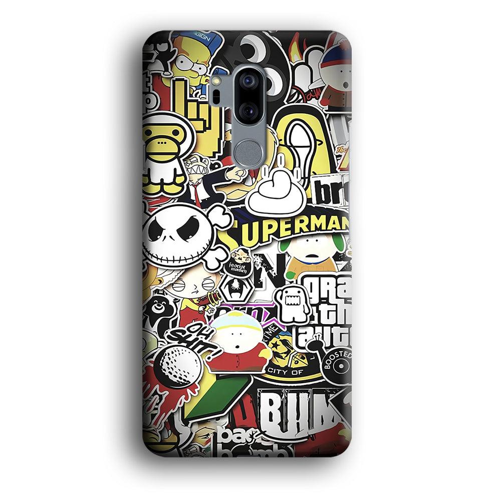 Doodle Art 014 LG G7 ThinQ 3D Case-Xtracase