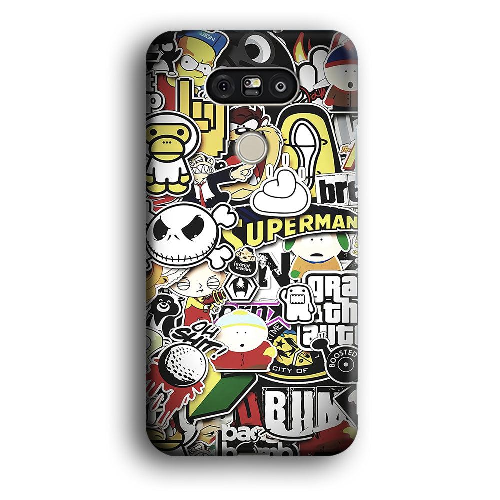 Doodle Art 014 LG G5 3D Case-Xtracase